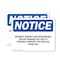 Signmission Property Owner Is Not Responsible For Any, 7 in W x Rectangle, Vinyl Decal OS-2PACK-NS-D-57-L-17900 - alternate 1